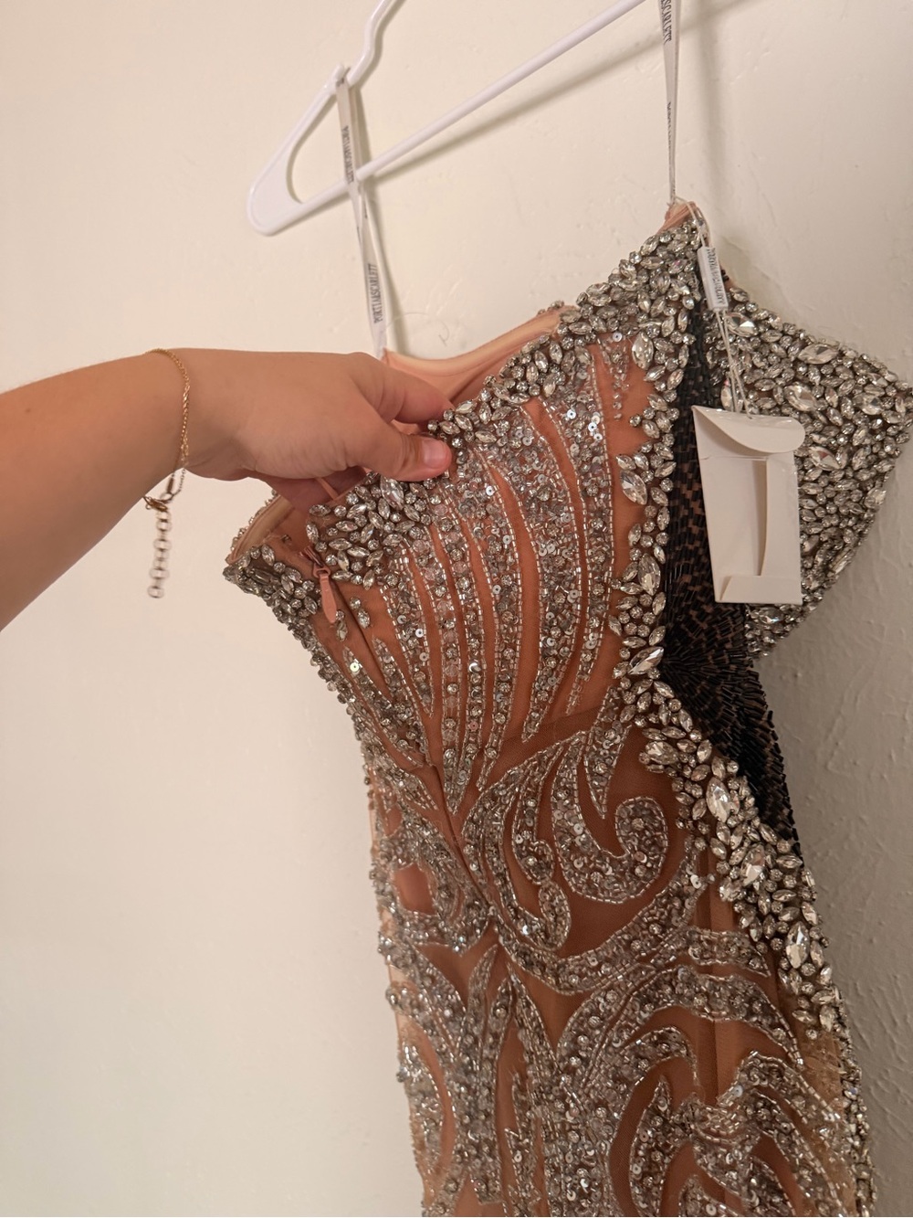 NWT PORTIA AND SCARLETT PS24867C RHINESTONE EMBELLISHED RED CARPET DRESS size 14 - Picture 11 of 12